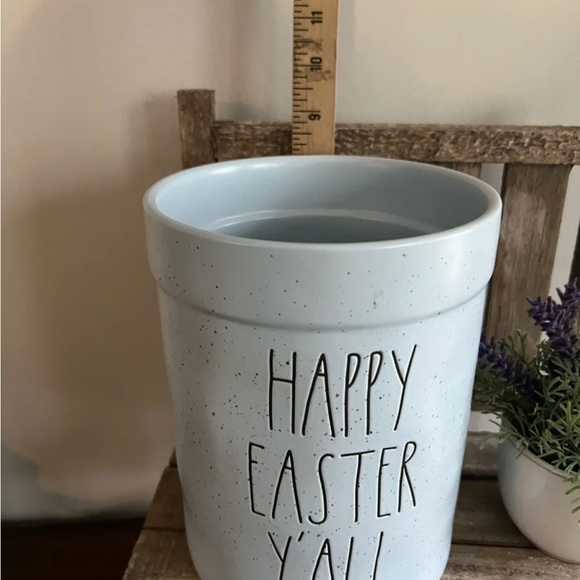 Rae Dunn Easter Utensil Holder Blue Happy Easter Ya’ll Farmhouse Spring Home Dec - Picture 4 of 4